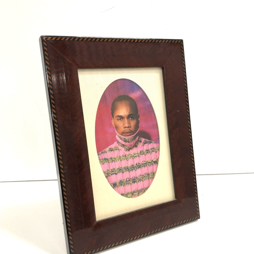 Vintage Dark Brown Wooden Picture Frame